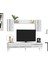 Ipekct 180 cm Tv Ünitesi Takımı Beyaz-Gümüş 4