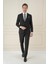 Slim Fit Çift Yırtmaç Mono Yaka Klasik Siyah Takım Elbise Tk 912 1