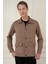 Comfort Fit Mono Yaka Kapaklı Cep Casual Vizon Ceket C 699 1
