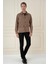 Comfort Fit Mono Yaka Kapaklı Cep Casual Vizon Ceket C 699 3