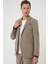 Comfort Fit Mono Yaka Torba Cep Casual Bej Ceket C 707 3