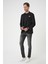 Regular Kalıp Mono Yaka Torba Cep Casual Siyah Ceket C 709 2