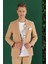 C 645 Slim Fit Camel Spor Ceket 2