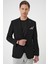 Slim Fit Mono Yaka Fleto Cepli Çift Yırtmaçlı Casual Siyah Ceket C 710 5