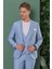 Tk 872 Slim Fit Mavi Klasik Takım Elbise 4