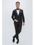 Black 066 Slim Fit Çıkma Saten Yaka Siyah Damatlık Smokin Takım 1
