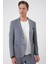 Comfort Fit Torba Cep Gofre Kumaş Casual Koyu Gri Ceket C 679 4