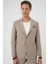 Slim Fit Torba Cep Spandex Karışımlı Casual Bej Ceket C 714 1