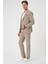Slim Fit Torba Cep Spandex Karışımlı Casual Bej Ceket C 714 2