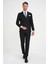 Slim Fit Çift Yırtmaç Kruvaze Klasik Siyh Takım Elbise Tk 919 1