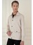 Comfort Fit Mono Yaka Kapaklı Cep Casual Taş Ceket C 699 3
