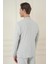 Comfort Fit Mono Yaka Çift Yırtmaç Torba Cep Casual Taş Ceket C 698 4