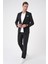 Slim Fit Torba Cep Spandex Karışımlı Casual Siyah Ceket C 714 2