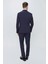 Black 062 Slim Fit Çıkma Saten Yaka Lacivert Damatlık Smokin Takım 3