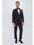 Black 061 Slim Fit Çıkma Saten Yaka Siyah Damatlık Smokin Takım 2