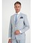 Slim Fit Çift Yırtmaç Esnek Yün Mavi Takım Elbise Tk 918 4