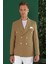 C 644 Slim Fit Camel Spor Ceket 5