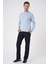 Tr 876 Slim Fit Mavi Klasik Triko 2