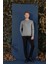 Tr 858 Slim Fit Gri Klasik Triko 1