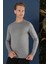 Tr 858 Slim Fit Gri Klasik Triko 3