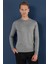 Tr 858 Slim Fit Gri Klasik Triko 5