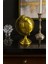 Ofis ve Ev Dekoru Için Metal Dünya Küresi Gold – Masaüstü Süs, 13X9 cm 1