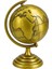Ofis ve Ev Dekoru Için Metal Dünya Küresi Gold – Masaüstü Süs, 13X9 cm 3