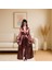 Taba Kahverengi Ipek Saten Kimono | Uzun Kuşaklı Kadın Sabahlık | Rahat ve Şık Ev Giyimi 1