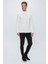Tr 852 Slim Fit Ekru Klasik Triko 5
