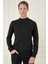Tr 876 Slim Fit Siyah Klasik Triko 2