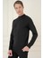 Tr 876 Slim Fit Siyah Klasik Triko 3