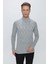Tr 852 Slim Fit Gri Klasik Triko 1