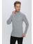 Tr 852 Slim Fit Gri Klasik Triko 3