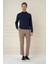 Tr 876 Slim Fit Lacivert Klasik Triko 1