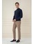 Tr 876 Slim Fit Lacivert Klasik Triko 2