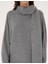 Kadın Gri Melanj Oversize Kazak 50311855-VR086 6