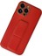 iPhone 13 Pro Max Kılıf Coco Deri Standlı Kapak - Kırmızı - ASOY2496-2514 2