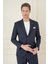Slim Fit Mono Yaka Çift Yırtmaç Torba Cep Casual Lacivert Ceket C 697 1