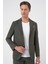 Comfort Fit Mono Yaka Torba Cep Casual Haki Ceket C 707 1