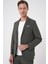 Comfort Fit Mono Yaka Torba Cep Casual Haki Ceket C 707 4