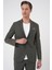 Comfort Fit Mono Yaka Torba Cep Casual Haki Ceket C 707 5