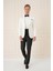Black 036 Slim Fit Saten Yaka Çift Yırtmaçlı Tek Düğmeli Krem Damatlık Smokin Ceket 1