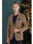 C 653 Slim Fit Camel Spor Ceket 3