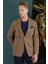 C 653 Slim Fit Camel Spor Ceket 4