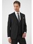 Slim Fit Düz Esnek Yelekli Klasik Siyah Takım Elbise Tk 894 3