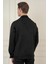 Comfort Fit Mono Yaka Kapaklı Cep Casual Siyah Ceket C 699 4
