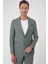 Comfort Fit Mono Yaka Çift Yırtmaç Torba Cep Casual Yeşil Ceket C 701 1