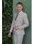 Tk 872 Slim Fit Açık Gri Klasik Takım Elbise 2