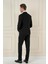 Tk 907 Slim Fit Siyah Spor Takım Elbise 4