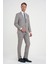 Slim Fit Çift Yırtmaç Esnek Yelekli Klasik Bej Takım Elbise Tk 916 2